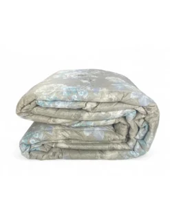 Trapunta Fiocco Sanderson Fiore tiffany - Copriletto Invernale 300gr/mq Microfibra - Made in Italy