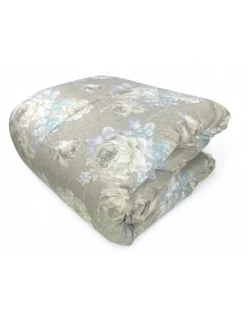 Trapunta Fiocco Sanderson Fiore tiffany - Copriletto Invernale 300gr/mq Microfibra - Made in Italy