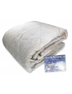 Trapunta Kot Bollicine Beige - Copriletto Invernale in Puro Cotone - Made in Italy, Imbottitura Anallergica
