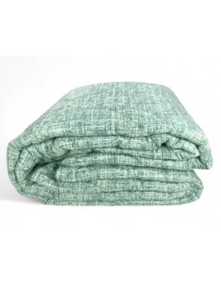 Trapunta Kot Coco Verde - Copriletto Invernale in Puro Cotone - Made in Italy, Imbottitura Anallergica
