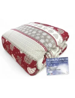 Trapunta Kot Corvara Tirolese - Copriletto Invernale in Puro Cotone - Made in Italy, Imbottitura Anallergica