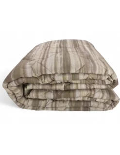 Trapunta Kot Pennellato Beige - Copriletto Invernale in Puro Cotone - Made in Italy, Imbottitura Anallergica