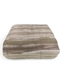 Trapunta Kot Pennellato Beige - Copriletto Invernale in Puro Cotone - Made in Italy, Imbottitura Anallergica