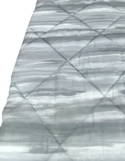 Trapunta Kot Pennellato Grigio - Copriletto Invernale in Puro Cotone - Made in Italy, Imbottitura Anallergica