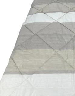 Trapunta Kot Riga Beige - Copriletto Invernale in Puro Cotone - Made in Italy, Imbottitura Anallergica