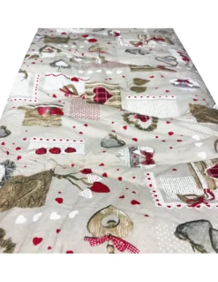TRAPUNTA KOT © tirolese DIS. CUORE HOLLY Made In ITALY puro cotone