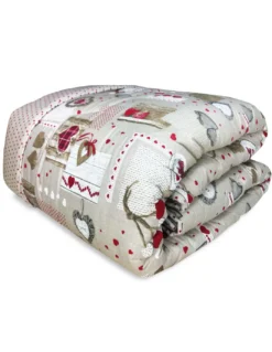 TRAPUNTA KOT © tirolese DIS. CUORE HOLLY Made In ITALY puro cotone
