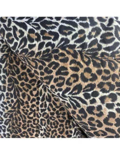 Trapunta Leopardata Invernale 300 gr/mq, Fantasia Animalier, Morbida e Calda, Anallergica e Made in Italy