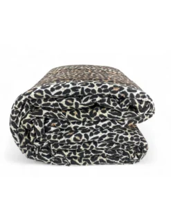 Trapunta Leopardata Invernale 300 gr/mq, Fantasia Animalier, Morbida e Calda, Anallergica e Made in Italy