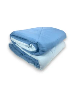 Trapunta matrimoniale CaldoSogno double-face blu 300 gr/mq - Piumone invernale caldo e soffice 250x250 cm