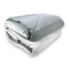 Trapunta matrimoniale CaldoSogno double-face grigia 300 gr/mq - Piumone invernale caldo e resistente 250x250 cm