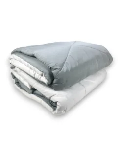 Trapunta matrimoniale CaldoSogno double-face grigia 300 gr/mq - Piumone invernale caldo e resistente 250x250 cm