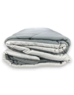 Trapunta matrimoniale CaldoSogno double-face grigia 300 gr/mq - Piumone invernale caldo e resistente 250x250 cm