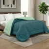 Trapunta matrimoniale CaldoSogno double-face verde 300 gr/mq - Piumone invernale caldo e morbido 250x250 cm