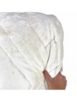 Trapunta Matrimoniale Pelliccia Ecologica 260x260cm Dubai, Piumone Invernale Effetto Piuma, Imbottitura 300 g/mq,Effetto Velluto