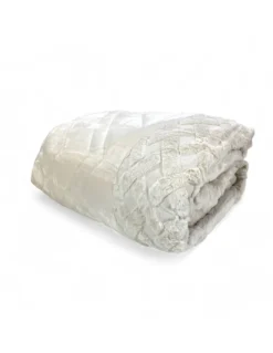 Trapunta Matrimoniale Pelliccia Ecologica 260x260cm Dubai, Piumone Invernale Effetto Piuma, Imbottitura 300 g/mq,Effetto Velluto
