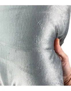 TRAPUNTA Piumone in Soffice Velluto GRIGIO Effetto Piuma 2 Piazze Matrimoniale ELISIR Jacquard