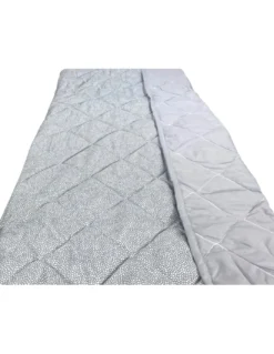 Trapuntino Fiocco – Copriletto Trapuntato Boy Grigio – Mezza Stagione, Microfibra Morbida – Made in Italy