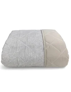 Trapuntino Fiocco – Copriletto Trapuntato Boy Beige – Mezza Stagione, Microfibra Morbida – Made in Italy