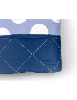 Trapuntino Fiocco – Copriletto Trapuntato Pois Blu – Mezza Stagione, Morbida Microfibra – Made in Italy