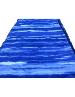 Trapuntino Leggero Kot Pennellato Blu - Quilt Primaverile Estivo - Cotone 100% - Anallergico - Made in Italy