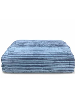Trapuntino Leggero Kot Stripe Blu - Quilt Primaverile Estivo - Cotone 100% - Anallergico - Made in Italy