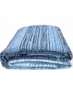 Trapuntino Leggero Kot Stripe Blu - Quilt Primaverile Estivo - Cotone 100% - Anallergico - Made in Italy